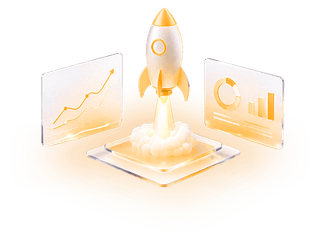 Festeggiamento per il primo lancio ufficiale della piattaforma di trading crypto